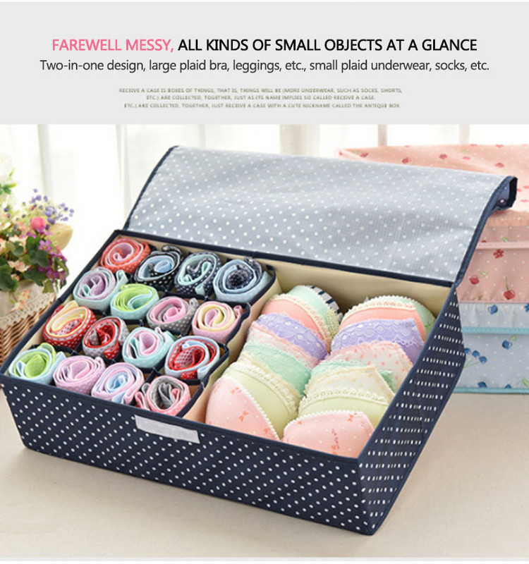 Vodootporna Oxford tkanina Kutija za pohranu donjeg rublja Komplet za kućnu pohranu Ladica Organizatori ormara Uštedite prostor Sklopive rešetke od 13
