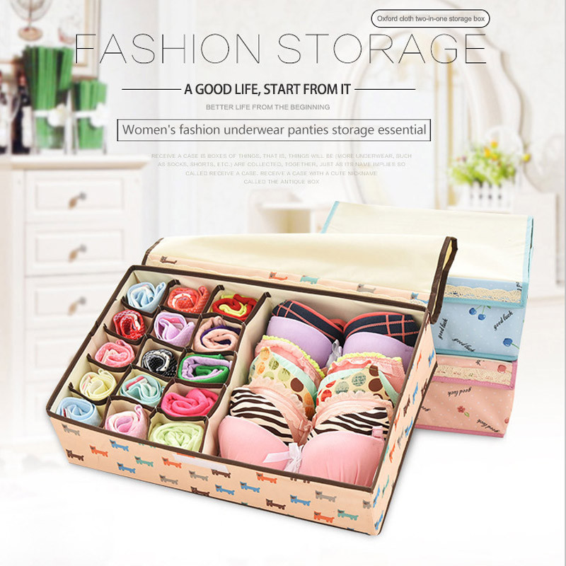 Vodootporna Oxford tkanina Kutija za pohranu donjeg rublja Komplet za kućnu pohranu Ladica Organizatori ormara Uštedite prostor Sklopive rešetke od 13