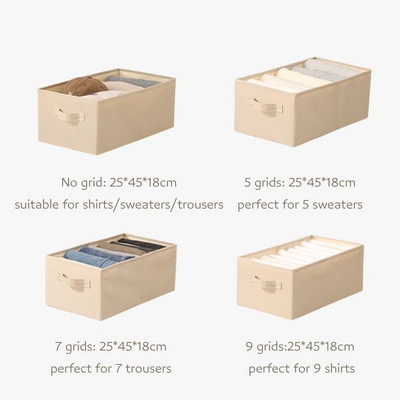 1 buc. Dulap lavabil Organizator de haine Despărțitor pliabil pentru dulap Sertar pentru lenjerie de corp Cutie de separare din plasă pentru tricou, jambiere, șosete