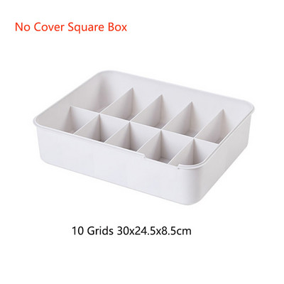 Cutie de depozitare pentru lenjerie de corp din plastic cu grilă 1/10/15 cu sertar organizator de dulap pentru lenjerie de corp Cutie de șosete Organizator de sutien cu capac