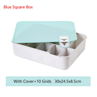 Cutie de depozitare pentru lenjerie de corp din plastic cu grilă 1/10/15 cu sertar organizator de dulap pentru lenjerie de corp Cutie de șosete Organizator de sutien cu capac