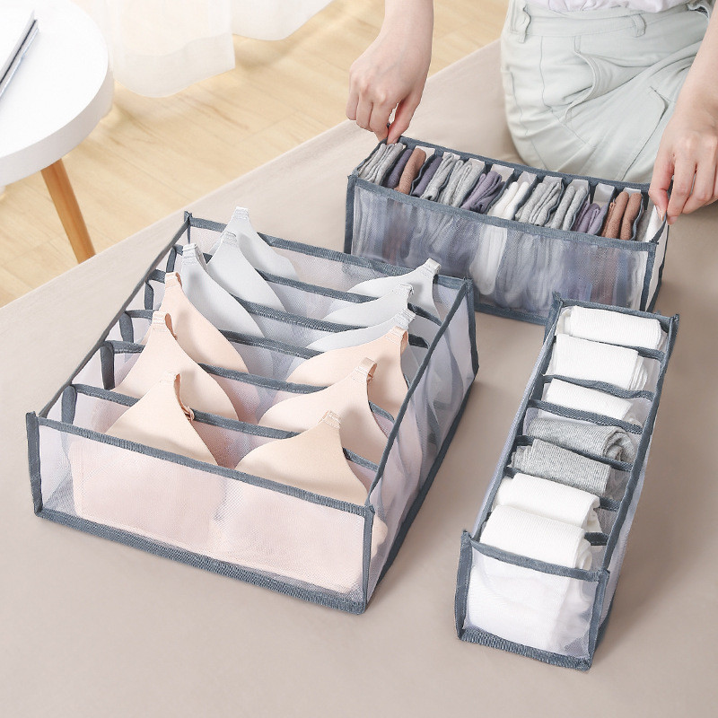 Sklopivi organizatori za ormar Pregrada Organizator za ladice Za donje rublje Grudnjak Čarape Traperice T-shirt Kutija za pohranu odjeće Organizator za odjeću