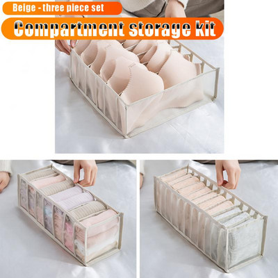 3 buc/set organizator de dulap pentru lenjerie intima șosete sutien haine dulapuri cutie cutie de depozitare sertar pliabil raft de depozitare dormitor