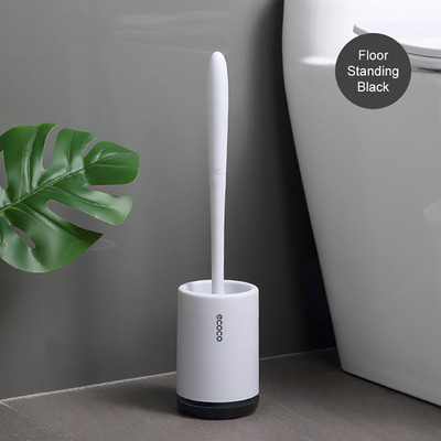 GESEW silikoninis TPR tualeto šepetys ir laikiklis greito vandens nutekėjimo valymo šepečių įrankiai, skirti tualetui buitiniam WC vonios kambario priedų rinkiniai