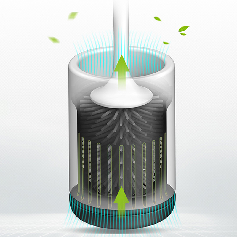 GESEW silikoninis TPR tualeto šepetys ir laikiklis greito vandens nutekėjimo valymo šepečių įrankiai, skirti tualetui buitiniam WC vonios kambario priedų rinkiniai