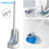 Golfo tualeto šepetėlis su silikoniniais šereliais ir patobulintas džiovinimo laikiklis, skirtas vonios kambario laikymui ir organizavimui WC priedų valymo įrankis