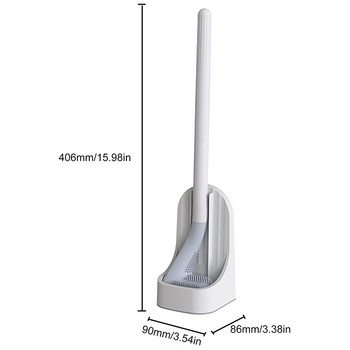 Голф Четка за тоалетна Силиконова четина и подобрен държач за сушене за съхранение и организация в банята Аксесоари за тоалетна Инструмент за почистване