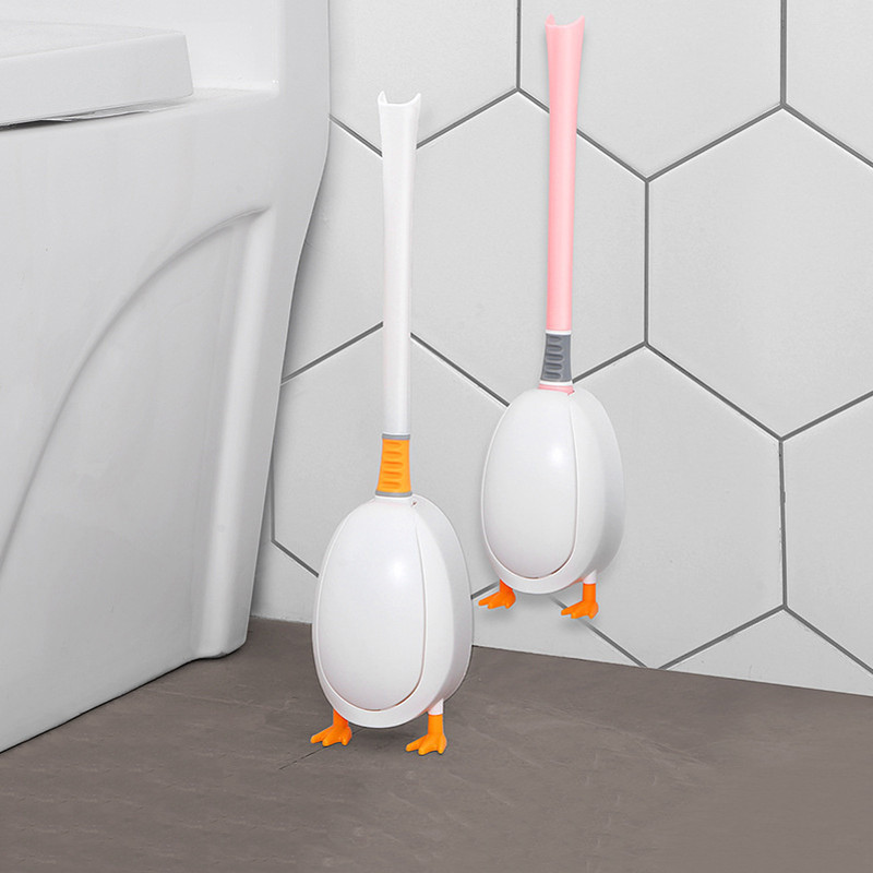 Silikonska WC četka bez mrtvih kutnih rupa za čišćenje WC školjke Viseće pače na zidu Četka za WC školjku Sveobuhvatna četka za čišćenje