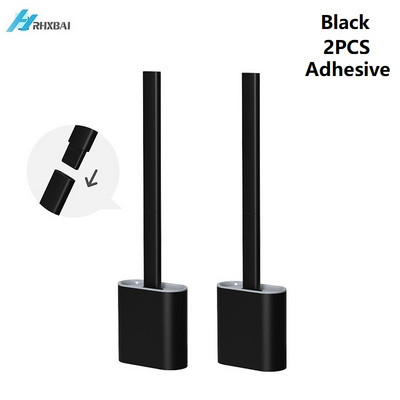 Set silikonske WC četke i držača Neklizajuća uklonjiva ručka i savitljiva glava četke Komplet za čišćenje na zidu WC pribor