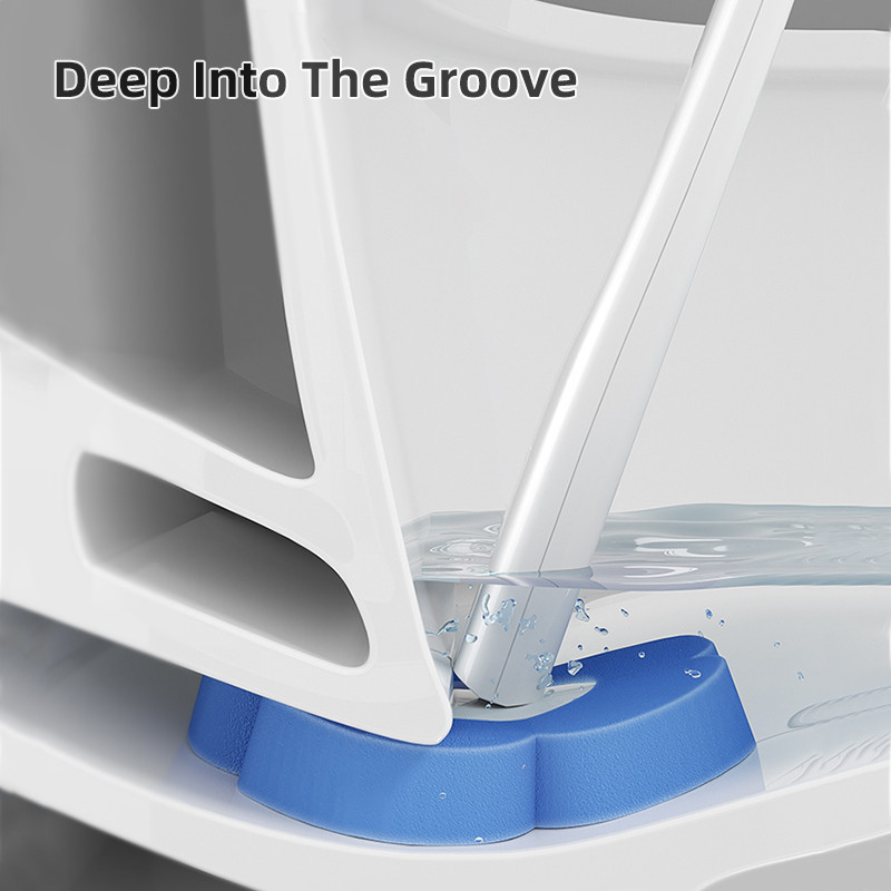 Vonios tualeto šepetėlio keitimas Šepečio galvutė Wc Priedai Vienkartinio tualeto šepečio valymo skystis prie sienos montuojamas valymo įrankis