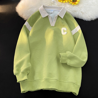 Muška bluza sa kragnom i natpisom