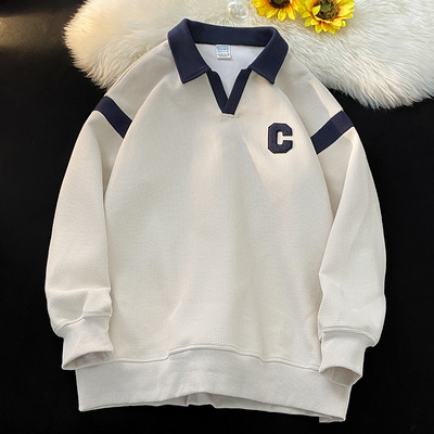 Muška bluza sa kragnom i natpisom