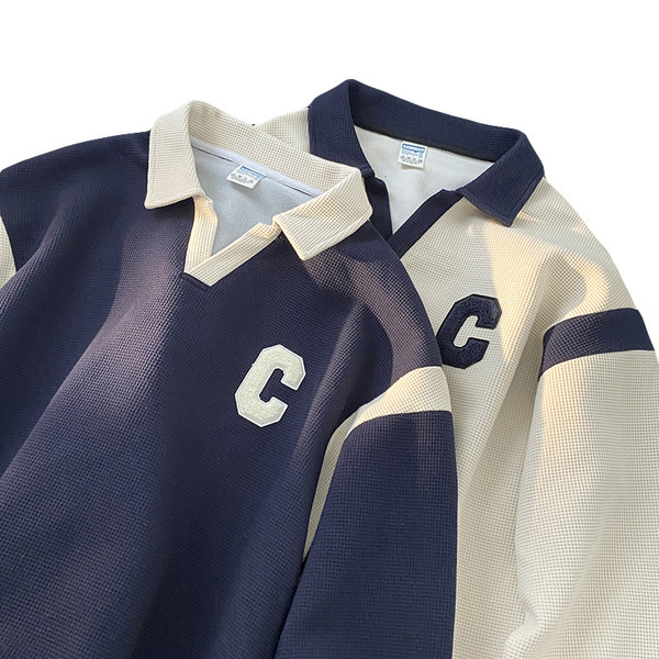 Muška bluza sa kragnom i natpisom