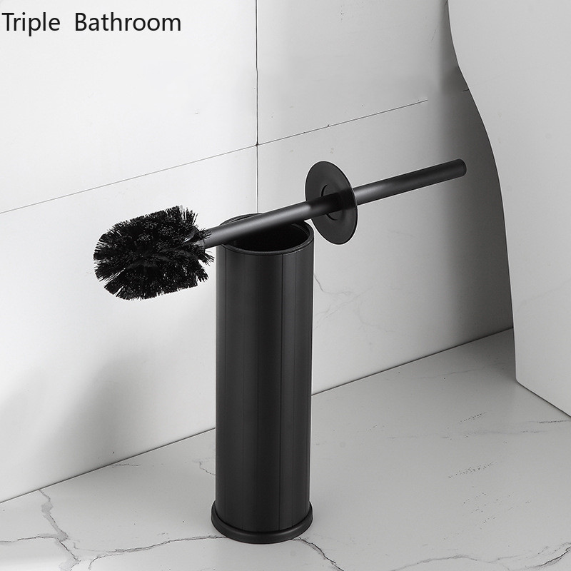 Kvadratni okrugli prostor Aluminijska WC četka Samostojeća podna s bazom Meke krznene četke za čišćenje Kupaonski pribor Alat za čišćenje
