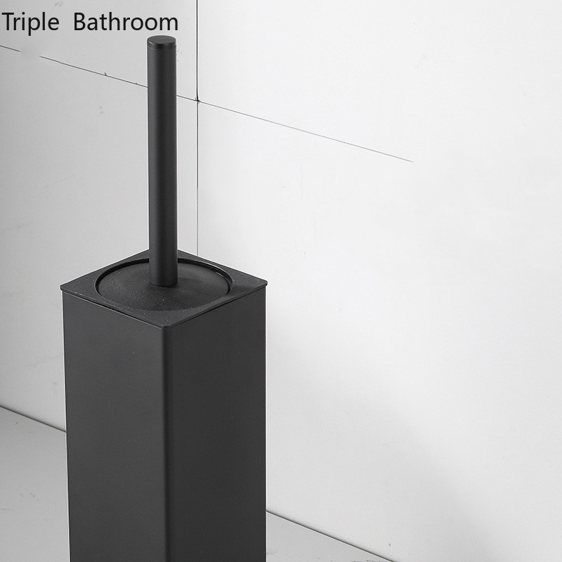 Kvadratni okrugli prostor Aluminijska WC četka Samostojeća podna s bazom Meke krznene četke za čišćenje Kupaonski pribor Alat za čišćenje