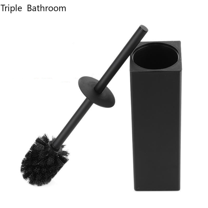 Kvadratni okrugli prostor Aluminijska WC četka Samostojeća podna s bazom Meke krznene četke za čišćenje Kupaonski pribor Alat za čišćenje