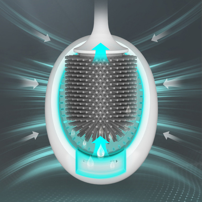 RUTBN TPE silikonska četka za čišćenje zidni viseći držač WC četke Quick Drain Alat za čišćenje za WC WC Kupaonski pribor Set