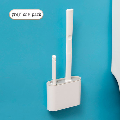 TPR tualetinio šepečio sieniniai pakabinami silikoniniai šereliai su greitai džiūstančiu laikiklio rinkiniu, nuimamu, kad švarus kampas apsaugotų tualetą