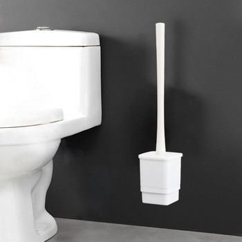 Μαύρη βούρτσα τουαλέτας με θήκη Πλαστικές βούρτσες τουαλέτας Σετ εργαλείων καθαρισμού μπάνιου Αξεσουάρ μπάνιου Καθαριστικό σπιτιού
