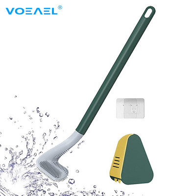Peri de silicon de golf Perie de toaletă și suport de uscare pentru depozitarea și organizarea în baie Instrumente de curățare a pisoarelor Accesorii WC