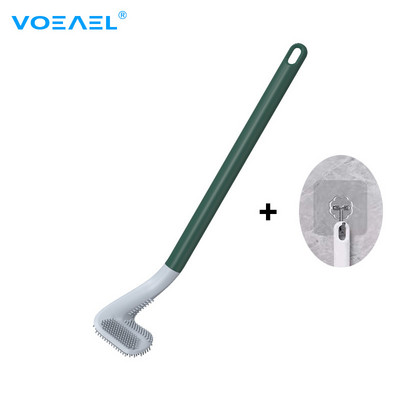 Peri de silicon de golf Perie de toaletă și suport de uscare pentru depozitarea și organizarea în baie Instrumente de curățare a pisoarelor Accesorii WC