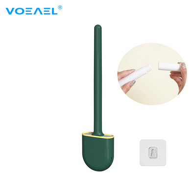 Peri de silicon de golf Perie de toaletă și suport de uscare pentru depozitarea și organizarea în baie Instrumente de curățare a pisoarelor Accesorii WC