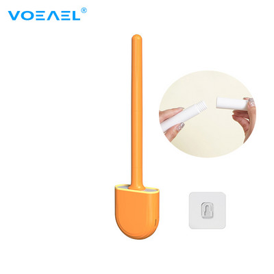 Peri de silicon de golf Perie de toaletă și suport de uscare pentru depozitarea și organizarea în baie Instrumente de curățare a pisoarelor Accesorii WC