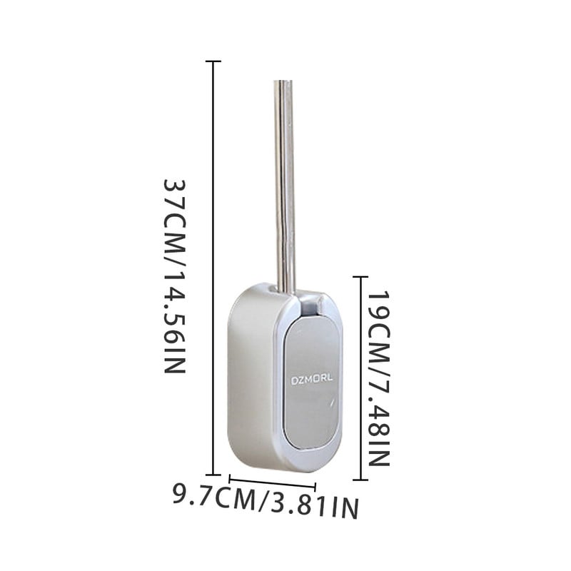 Βούρτσα Τουαλέτας Τουαλέτα Τουαλέτα με λαβή από ανοξείδωτο χάλυβα Βούρτσα τρίχες Soft Have Strong Cleaning Force Εργαλείο καθαρισμού μπάνιου