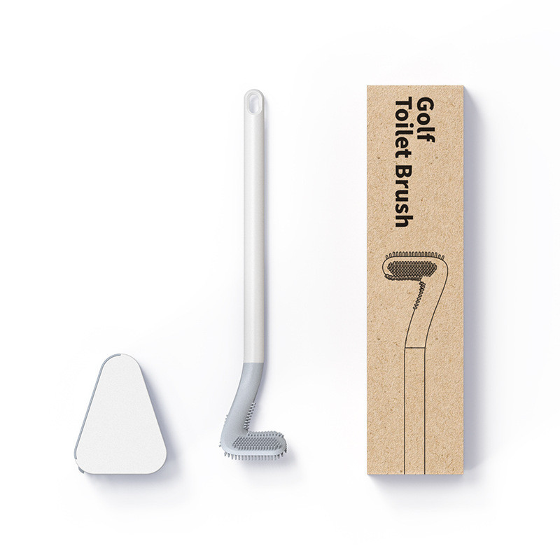 Golf Silikonske WC četke sa setom držača Četka za čišćenje WC školjke s dugom drškom Crna Moderna higijenska kupaonska oprema