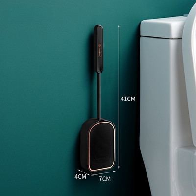 Zidna silikonska četka za WC školjku s alatima za čišćenje WC-a bez bušenja Četka za čišćenje u domaćinstvu Setovi kupaonskog pribora