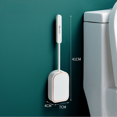 Zidna silikonska četka za WC školjku s alatima za čišćenje WC-a bez bušenja Četka za čišćenje u domaćinstvu Setovi kupaonskog pribora