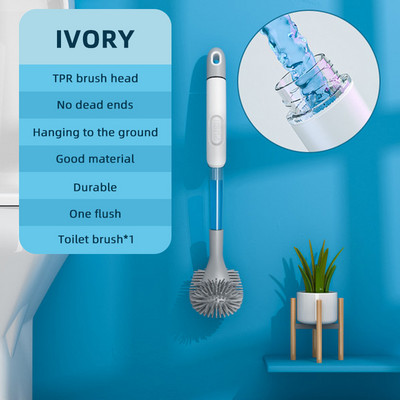 ONEUP Mekana silikonska četka za WC bez bušenja, automatska četka za čišćenje tekućinom bez mrtvog kuta Wc Artefact Kupaonski pribor