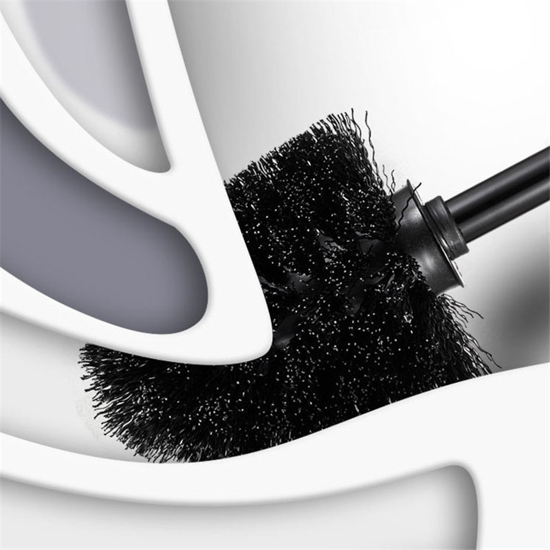 Crna WC četka Kutna četka za čišćenje s brzim isušivanjem zidnih i podnih alata za kućno čišćenje Kupaonski pribor