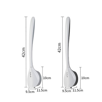 GESEW Нов силиконов държач за тоалетна четка Стенен комплект тоалетна четка за баня Инструменти за почистване на WC Комплект за почистване на ъгли Комплект за баня