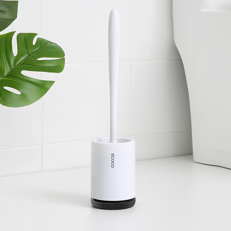 TPR Flex tualeto šepetys su laikikliu rinkinys ilga rankena guminis silikoninis valiklio šepetys, montuojamas ant sienos, nepralaidus wc vonios kambario priedai