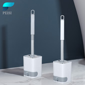 PEISI Suport perie de toaletă pentru baie, perie de curățare montată pe perete, instrumente de curățare a podelei de uz casnic, set de accesorii pentru baie