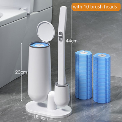 Vienkartinis tualeto šepetys Vonios kambario valiklis su ilgomis rankenomis Be mirusiojo kampo valymo šepečio pakeitimo šepetėlio galvutės ir stūmoklio rinkinys