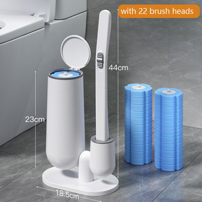 Vienkartinis tualeto šepetys Vonios kambario valiklis su ilgomis rankenomis Be mirusiojo kampo valymo šepečio pakeitimo šepetėlio galvutės ir stūmoklio rinkinys