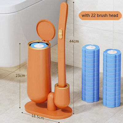 Vienkartinis tualeto šepetys Vonios kambario valiklis su ilgomis rankenomis Be mirusiojo kampo valymo šepečio pakeitimo šepetėlio galvutės ir stūmoklio rinkinys