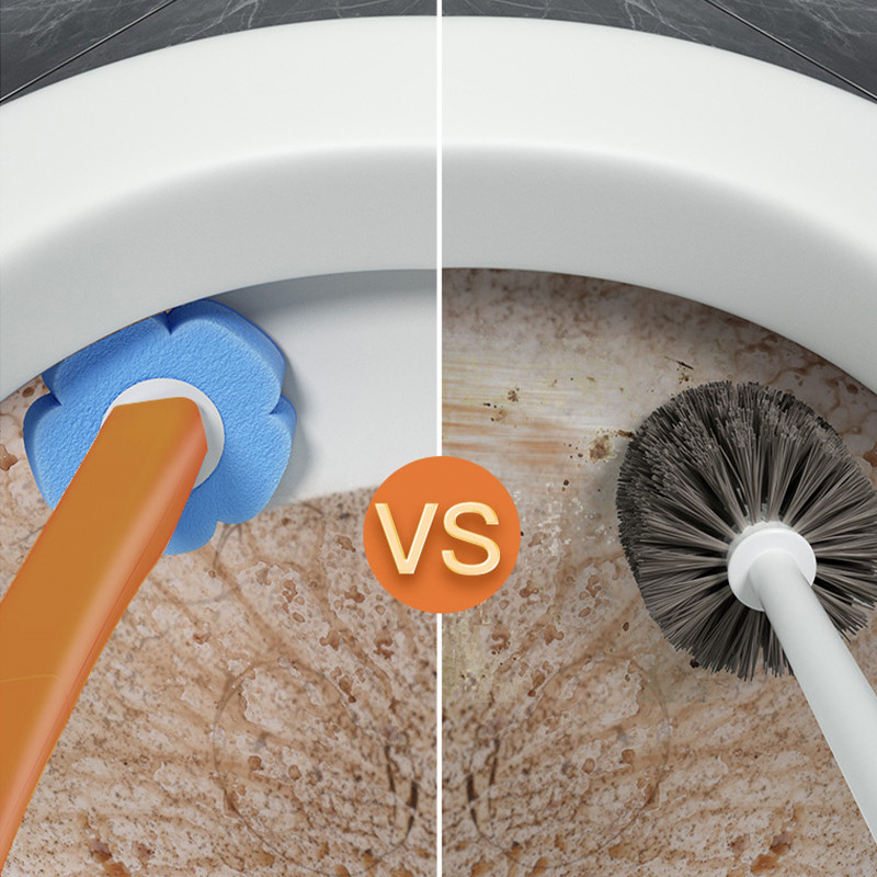 Vienkartinis tualeto šepetys Vonios kambario valiklis su ilgomis rankenomis Be mirusiojo kampo valymo šepečio pakeitimo šepetėlio galvutės ir stūmoklio rinkinys