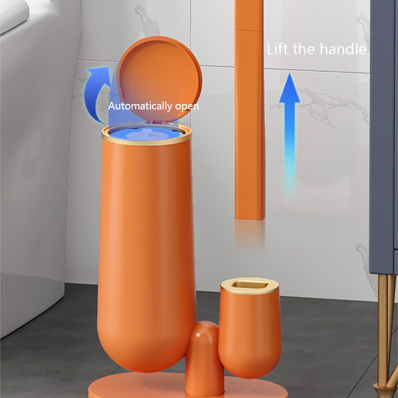 Vienkartinis tualeto šepetys Vonios kambario valiklis su ilgomis rankenomis Be mirusiojo kampo valymo šepečio pakeitimo šepetėlio galvutės ir stūmoklio rinkinys