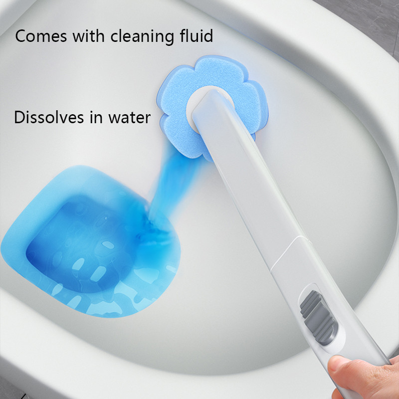 Vienkartinis tualeto šepetys Vonios kambario valiklis su ilgomis rankenomis Be mirusiojo kampo valymo šepečio pakeitimo šepetėlio galvutės ir stūmoklio rinkinys