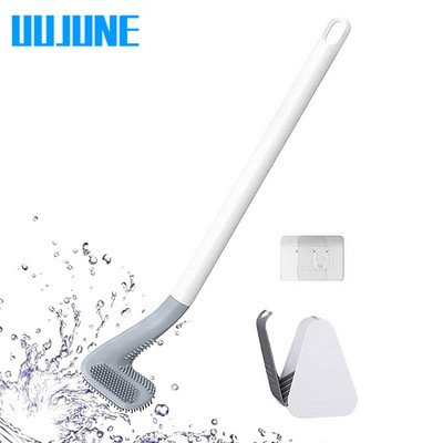 Silikono šerių tualeto šepetėlis ir džiovinimo laikiklis, skirtas laikyti ir tvarkyti vonios kambaryje Vonios valymo įrankių WC priedai