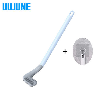 Silikono šerių tualeto šepetėlis ir džiovinimo laikiklis, skirtas laikyti ir tvarkyti vonios kambaryje Vonios valymo įrankių WC priedai