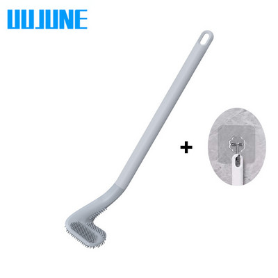 Silikono šerių tualeto šepetėlis ir džiovinimo laikiklis, skirtas laikyti ir tvarkyti vonios kambaryje Vonios valymo įrankių WC priedai