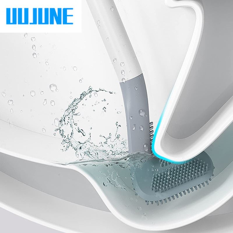 Silikono šerių tualeto šepetėlis ir džiovinimo laikiklis, skirtas laikyti ir tvarkyti vonios kambaryje Vonios valymo įrankių WC priedai