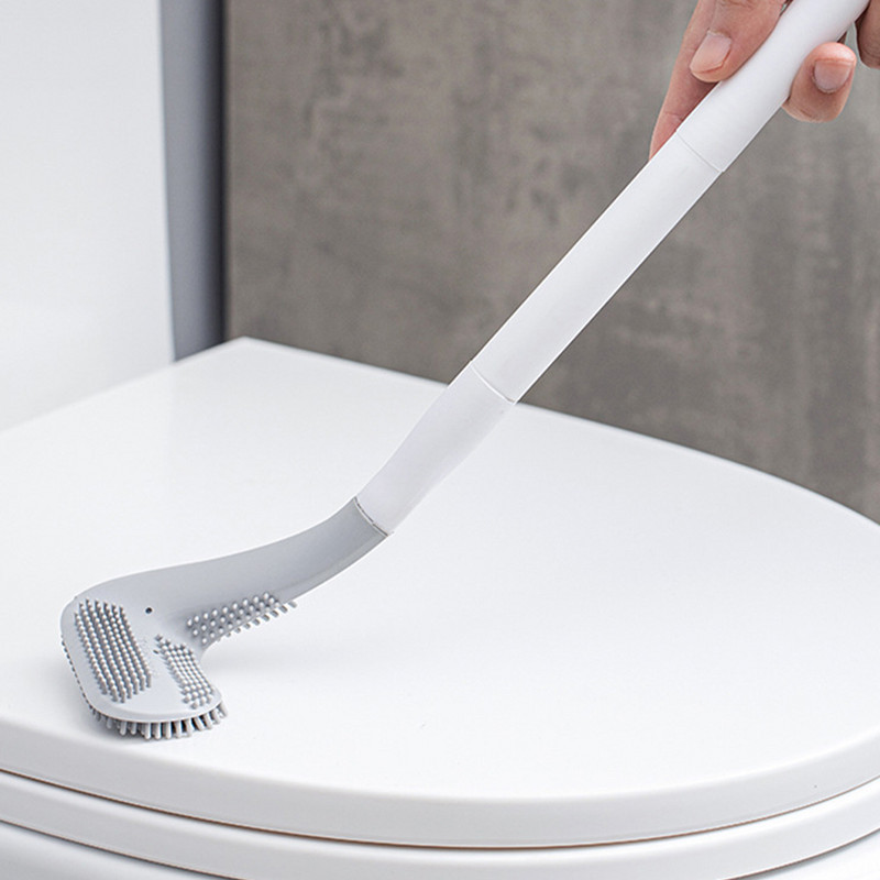 Perie de toaletă din silicon de golf pentru depozitarea și organizarea băii Instrument de curățare a băii Accesorii pentru WC Perie de toaletă