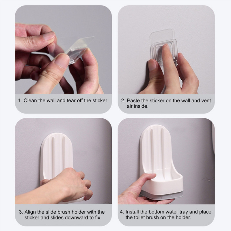 Perie de toaletă din silicon de golf pentru depozitarea și organizarea băii Instrument de curățare a băii Accesorii pentru WC Perie de toaletă