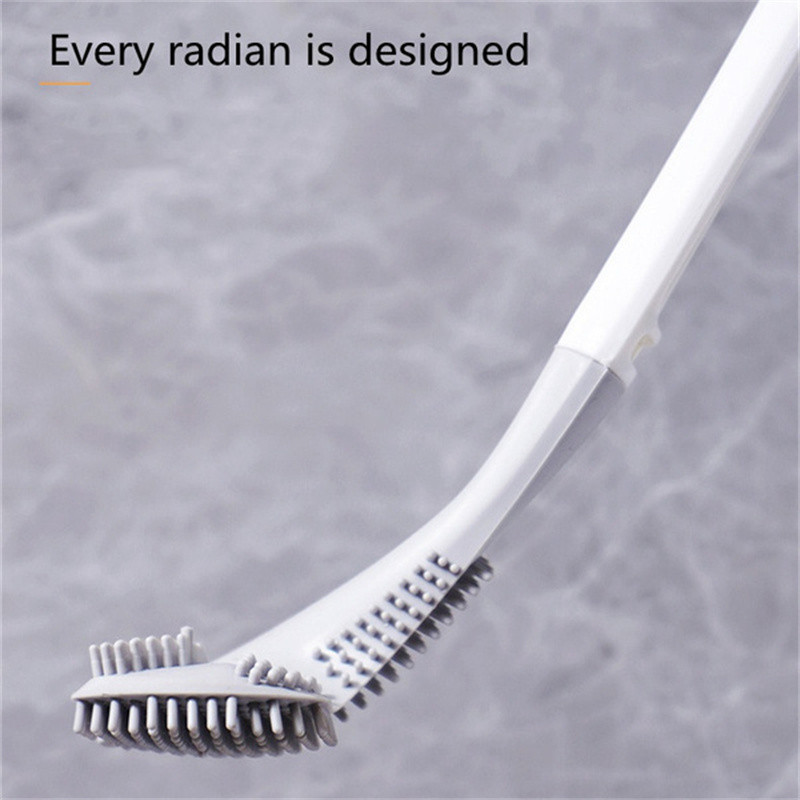 Creative golfo galvutės tualeto šepetys, montuojamas ant sienos minkštos gumos ilgomis rankenomis silikoninis tualeto šepetys tualeto laikiklis vonios kambario priedai