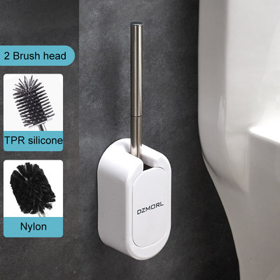 TPR silikonska glava četke za WC školjku nordijskog stila Kreativni zidni držač četke za WC školjku Dodaci za kupaonicu